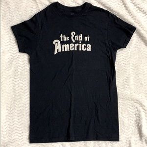 The end of America t shirt, shirt sleeve, casual